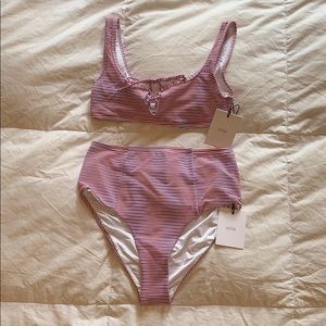NWT Onia Rose Multi Stripe Bikini